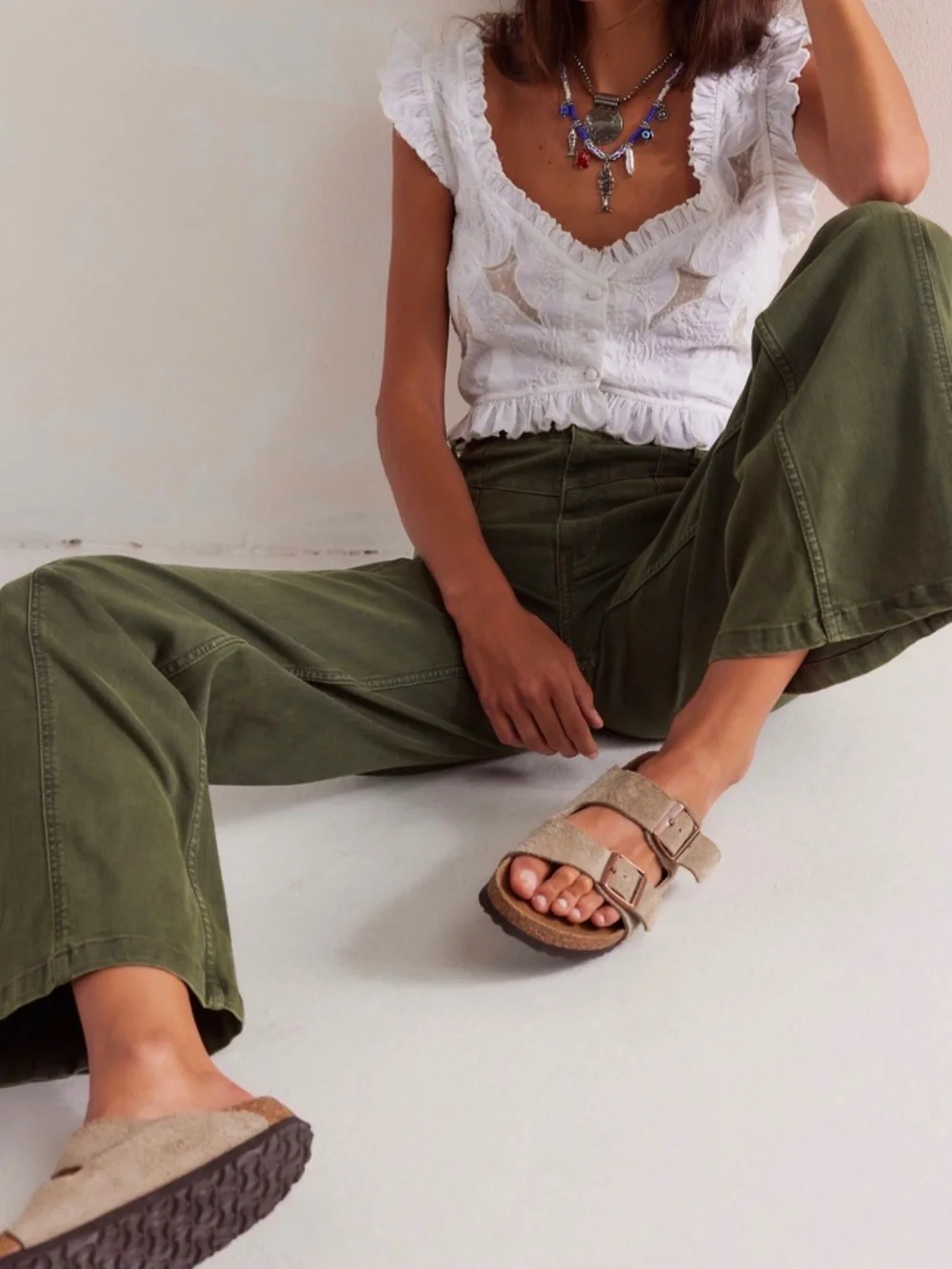 NWT Free People Libre Wide Leg Jeans, Size 33 Waist